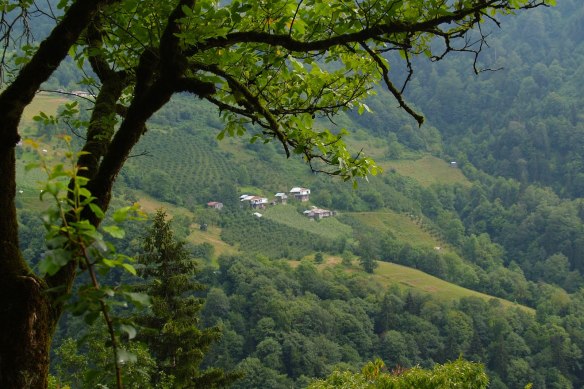 Looking down on village in Macahel